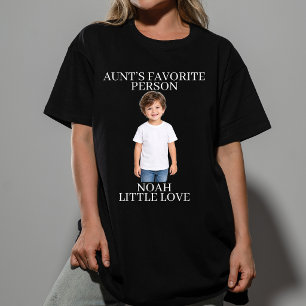 Personalisiertes Baby-Foto-Tante-Shirt, individuel T-Shirt