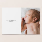 Personalisiertes Baby Foto Taufe Folienkarte (Innenseite)