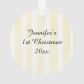 Personalisiertes Baby-Foto Weihnachtskuchen Ornament (Rückseite)