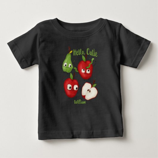 Personalisiertes Baby Frucht T-Shirt (Vorderseite)