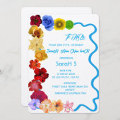 Personalisiertes Baby-Geschenk Neue Geboren Alle B Einladung (Vorne/Hinten)