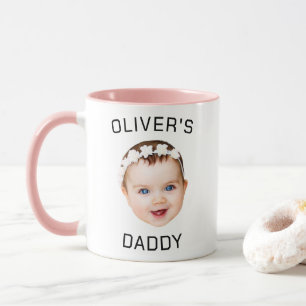 Personalisiertes Baby-Gesicht Foto Tasse für Vater