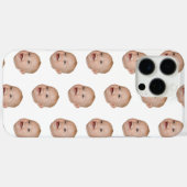 Personalisiertes Baby-Gesicht Muster Foto Case-Mate iPhone Hülle (Rückseite (Horizontal))