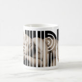 Personalisiertes Baby "GIRL" Foto Geburtsankündigu Kaffeetasse (Mittel)