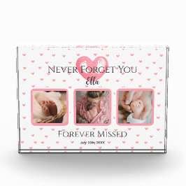 Personalisiertes Baby Girl Memorial Foto Keepake