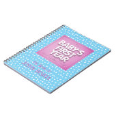 Personalisiertes Baby im ersten Jahr Notizblock (Linke Seite)