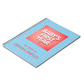 Personalisiertes Baby im ersten Jahr Notizblock (Linke Seite)