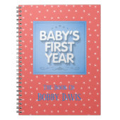 Personalisiertes Baby im ersten Jahr Notizblock (Vorderseite)