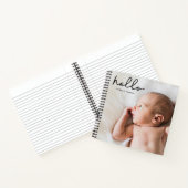 Personalisiertes Baby Journal mit Foto und Name Notizblock (Innenseite)