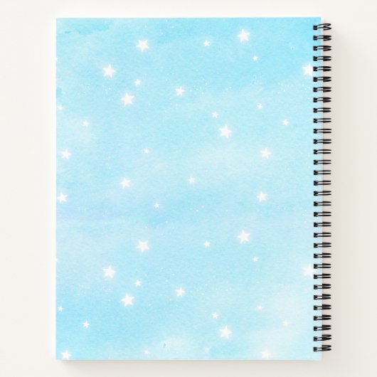 Personalisiertes Baby-Journal Notizblock (Rückseite)