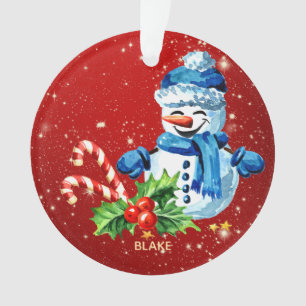 Personalisiertes Baby Keepake Ornament - Snowman