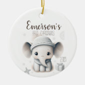 Personalisiertes Baby Keramik Ornament (Vorne)