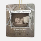 Personalisiertes Baby Keramikornament (Links)