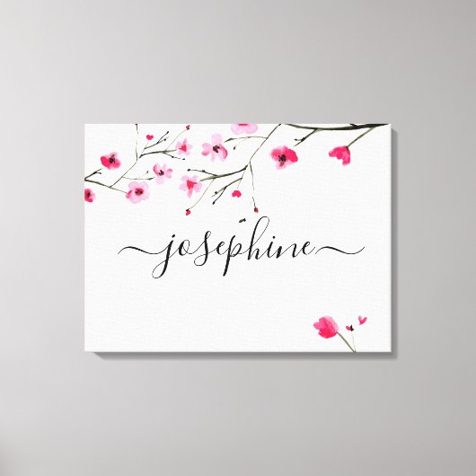 Personalisiertes Baby Kinderzimmer Name Kirry blub Leinwanddruck (Vorderseite)