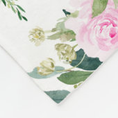 Personalisiertes Baby Mädchen Elephant Milestone N Fleecedecke (Ecke)