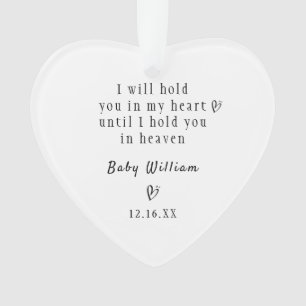 Personalisiertes Baby Memorial Child Loss Beileid Ornament