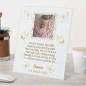 Personalisiertes Baby Memorial Pedestal-Zeichen Sockelschild (In Situ)