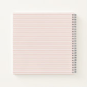 Personalisiertes Baby-Memory-Buch Rosa Notizblock (Rückseite)