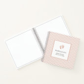 Personalisiertes Baby-Memory-Buch Rosa Notizblock (Innenseite)