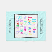 Personalisiertes Baby, mit Verse aus Timothy (Rege Fleecedecke (Vorderseite (Horizontal))