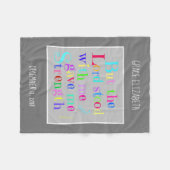 Personalisiertes Baby, mit Verse aus Timothy (Rege Fleecedecke (Vorderseite (Horizontal))