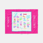 Personalisiertes Baby, mit Verse aus Timothy (Rege Fleecedecke (Vorderseite (Horizontal))