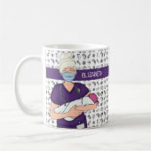 Personalisiertes Baby OB/GYN Nurse Kaffeetasse (Links)