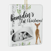 Personalisiertes Baby Ornament Deer Doe Buck Woodl (Rechts)