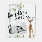 Personalisiertes Baby Ornament Deer Doe Buck Woodl (Links)