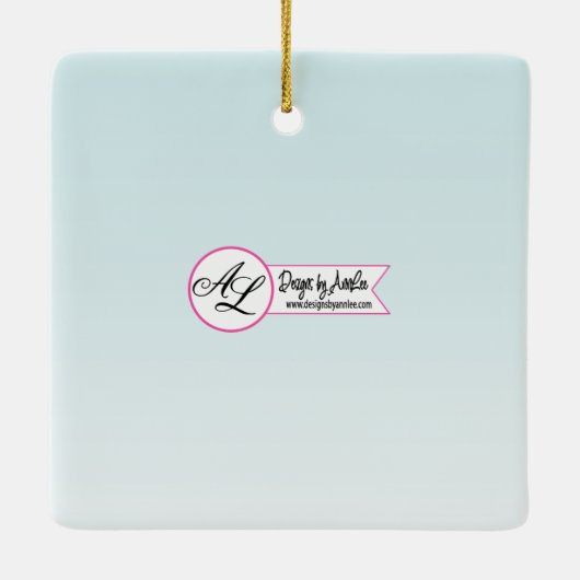 Personalisiertes Baby Ornament Tropische Blume auf (Rückseite)