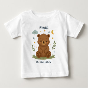 Personalisiertes Baby-Outfit - Individuelles Bären Baby T-shirt