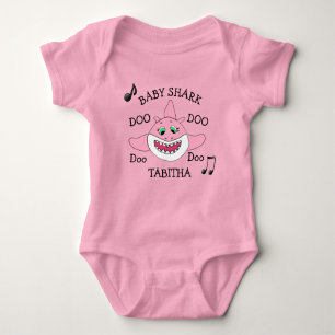Personalisiertes Baby Shark Baby Baby Strampler