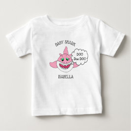 Personalisiertes Baby Shark Baby Baby T-shirt