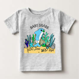 Personalisiertes Baby Shark Baby Baby T-shirt