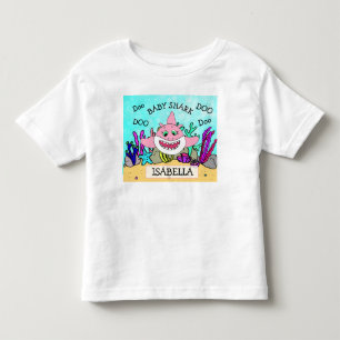 Personalisiertes Baby Shark Baby Kleinkind T-shirt