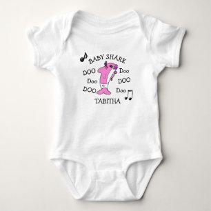 Personalisiertes Baby Shark Baby Strampler