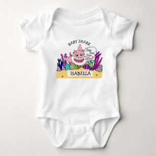 Personalisiertes Baby Shark Baby Strampler