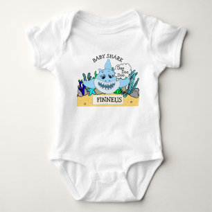Personalisiertes Baby Shark Baby Strampler