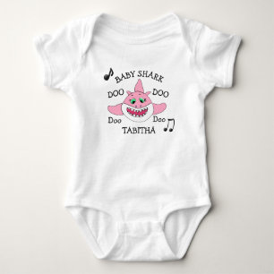 Personalisiertes Baby Shark Baby Strampler