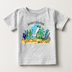 Personalisiertes Baby Shark Baby T-shirt