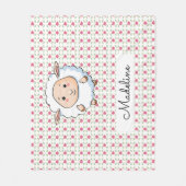 Personalisiertes Baby Sheep Fleecedecke (Vorderseite)