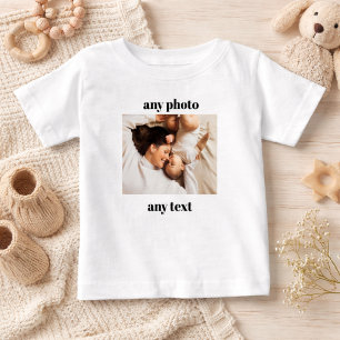 Personalisiertes Baby-Shirt mit individuellem Foto Baby T-shirt