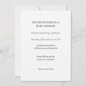 Personalisiertes Baby Sprinkle oder Duschdesign Einladung (Rückseite)