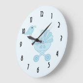 Personalisiertes Baby-und Große Wanduhr (Winkel)