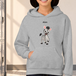 Personalisiertes Baby Zebra Hoodie