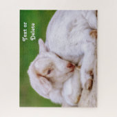 Personalisiertes Baby-Ziege-Kind Puzzle (Vertikal)