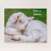 Personalisiertes Baby-Ziege-Kind Puzzle (Horizontal)