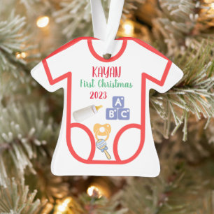 Personalisiertes Baby zu Weihnachten 2023 Ornament