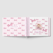 Personalisiertes Babydusche Gästebuch Rosa (Voll)