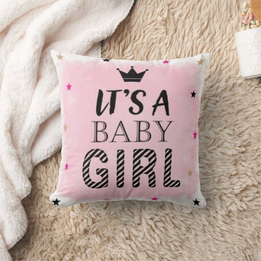 Personalisiertes Babygeburtspuffer Kissen (Decke)